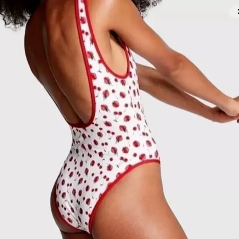 NEW VS pink X frankie’s Bikinis swim one piece Summer berries size XXL